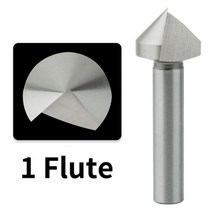 이중 기리 드릴 비트 나무 목공 고속 스틸 스트레이트 생크 트리플 엣지 싱글 90 도 모따기 카운터 싱크 나사 디버링 1개 5개 10개 254627, 35mm, 10pcs, 1 Flute