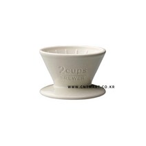 킨토 슬로우커피 드리퍼 화이트 2컵(SCS-02-BR-WH), 단품, 단품