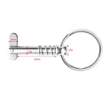 보트 비미니 상단 피팅 하드웨어 스프링 로드 퀵 릴리스 풀 링 1/4 인치 스테인레스 스틸