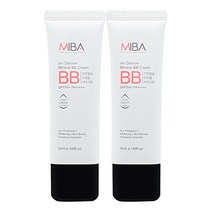 미바 이온칼슘 미네랄 비비크림 50mlx2개 BB크림 톤업 자외선차단 3중기능성 화장품, 2개, 50ml