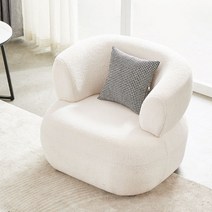 구비 소파 1인용 구름 양털의자 쇼파 라운지체어, 화이트