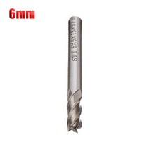 1pc HSS-AL 4 플루트 엔드 밀 스트레이트 샤프트 드릴 비트 금속 가공 커터 도구 전동 공구 액세서리, 6mm