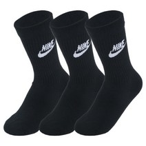 [나이키] NSW 에브리데이 에센셜 크루 양말(SK0109-010), 사이즈:S[22호]