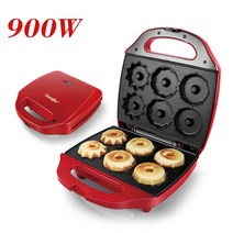 델리만쥬기계 Sonifer-전기 도넛 메이커 900W 케이크 호두 요리 주방 가전 아침 와플 기계 붙지 않는 철 팬 호두과자 와플, 01 Doughnut Makers_01 EU