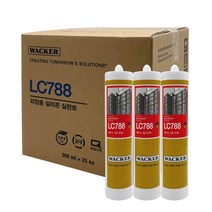 [박스판매] 럭키실리콘 LC788 외장용 컨테이너 지붕 판넬 실리콘 (백색 회색 흑색 투명), LC788 -흑색, 1개