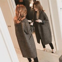 나라라오리 [특허상표권] 제이민 오버핏 체크 모직코트
