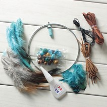 인디아나 히라리야 블루스톤 드림캐쳐 만들기 세트, DIY