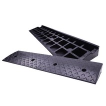 자동차 경사로 발판 매트 패드 차량진입발판 도보턱, 100x25x6 검정색과 노란색