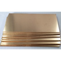 황동판3T x100x300mm/ 황동판시트3T/ 두게3mm 가로100mm 세로300mm