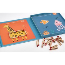 문제해결 유아 성냥개비퍼즐 문제 세트 교육 놀이