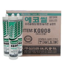동양 무초산 실리콘 실란트 범용 유리글레이징 270ml 실내용 1박스 25입, 밤색