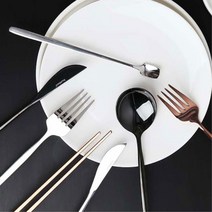 테이블링 모던연출 커트러리 블랙시리즈 빈티지 나들이 집들이선물 글램핑, 롱티스푼