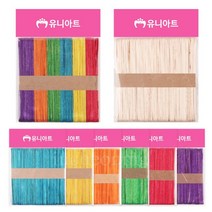 차카니샵 하드바 원목/칼라/칼라혼합 (소) 아이스크림 막대, 원목색(소)