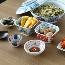 예쁜 일본 감성 가정식 아기자기한 스타일 신혼 혼밥 찬기 종지 접시 그릇 모음 25종, 붉은꽃종지, 유키노