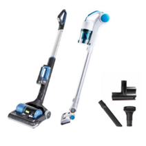 좋은생활지웰 2in1 스탠드형 무선 진공청소기 그레이블루 VENTUS-ST-9500 + 무선 진공청소기 화이트 GCOP-9100 + 침구브러쉬, 3종, 1세트
