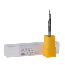 엔드밀 테이퍼 볼 노즈 엔드 밀 HRC55 D3.175mm 텅스텐 솔리드 카바이드 코팅 콘 밀링 커터 1 개, 04 R1.0x15xD3.175x39L