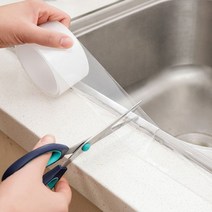 1+1+1 투명 방수테이프 실리콘 오염방지 가스렌지 싱크대 틈새차단 단면 주방 곰팡이방지 화장실 욕실 보수 2cm 3cm 5cm, 5) 5cmx3m
