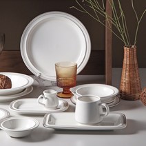 [시라쿠스] 메이플 빈티지 클래식 그릇 모음 7 컬러/19 타입, 06. 메이플 접시 27cm, 01. 화이트