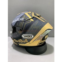 남녀 공용 헬멧 골드 개미 사계절 전체 남성 여성 SHOEI X-14 ABS 보호, 11 Blue lens 3_03 XL