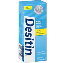 DESITIN Rapid Relief Zinc Oxide Diaper Rash Cream 4 oz (Pack of 3), 1