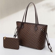 도오빠 뉴이르 여성 가죽 숄더백 쇼퍼백 핸드백 대용량 빅사이즈 파우치 세트 스퀘어 지퍼 경량 수납 사계절