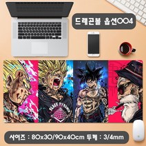 YN 드래곤볼 마우스패드 장패드 모음 게이밍 사무용 캐릭터 손오공 배지터 초사이언 피콜로 부루마 인조인간18호, 1개, 옵션04 드래곤볼 마우스패드 900x400mm