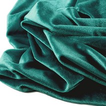 데코탑 인디아 그린 벨벳 원단 사방 스판 융 천 대폭 고급 광채 오묘한색감, 원단만