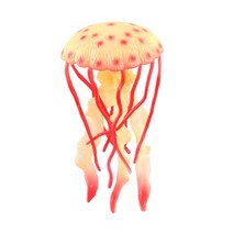 THE WAROOM SHOP 해파리 모델 해양 생물 모델 생물 학습 장난감 어린이, 6.5x6.5x13cm, PVC, 노란색