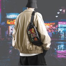 트렌드 엣지 마블 영웅 힙색 남성 스포츠 아웃도어 라이딩 백 숄더 크로스백