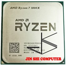 AMD 라이젠 7 1800X CPU 프로세서 3.6 GHz 8 코어 16 스레드 L3 = 95W YD180XBCM88AE 소켓 AM4, 한개옵션0