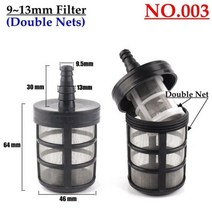 10 종류 8 ~ 14mm 호스 파이프 필터 세차 가든 관개 스프레이 어 펌프 필터링 네트 스트레이너 스테인레스 스틸 메쉬, 5pcs, NO.003