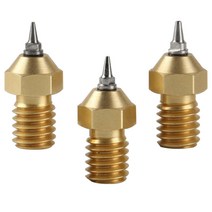 황동 필라멘트 스레드 노즐 Hotend 압출기 3D 프린터 부품 0.2 0.3 0.5mm, 설명, 설명, 설명