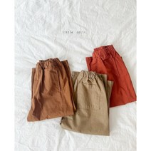 (바로배송) 리틀콜리 22 가을 사각 팬츠 면바지 일자 와이드 여아 남아 등원룩 주니어
