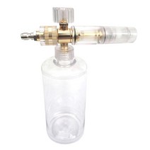 폼랜스 세차 스노우 폼건 셀프세차 폼렌스 고압 청소 건 세차 건 스노우 폼 폼 랜스 세차 건 용품 또는 자동차 트럭 자동차 청소 액세서리, 평평한 입