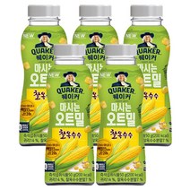퀘이커 마시는 오트밀 찰옥수수, 5개, 50g