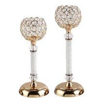 2pcs 우아한 캔들 홀더 웨딩 다이닝 룸 촛대 센터 피스 장식 스탠드 Candelabra Crafts, 큰 매체, 금속