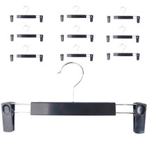 집게형 고급바지걸이 10개, CJ1.검정10개