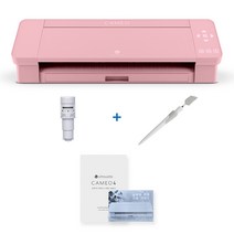 실루엣 카메오4 자동날기초세트 실루엣 마스터 가이드 책자 2종 동영상 강좌 시트지 토퍼 커팅기 프린터 기계, 핑크