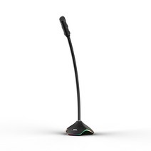 제닉스크리에이티브 STORMX RGB USB 게이밍 스탠드 마이크, RGB마이크 블랙