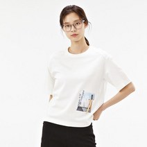 체이스컬트 여성 루즈핏 모달 반팔 티셔츠-ABRG5855D0A