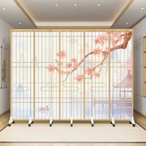일본 병풍 바람막이 실내 공간분리 일식집 식당 동양화, 07.실버(6방풍 )