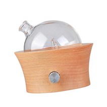 GHSHOP 유포자 나무 요가 용 저소음 쿨 미스트 가습기, 목재, 갈색