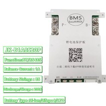 BMS 밸런스 전류 스마트 JK Lifepo4 리튬 이온 배터리 1A 2A 5A 8S 12S 13S 14S 16S 17S 20S 24S 60A 80A 100A 150A 200A 6, JK-B1A8S20P, 13 JK-B1A8S20P
