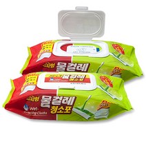홈인더스트리 물걸레청소포 고급형 중형 25p, 2개입