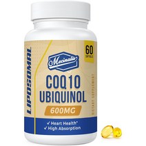 Mecinalis CoQ10 유비퀴놀 600mg 60소프트젤, 1개, 60개