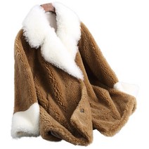 브라운 화이트 투톤 양털 울퍼 100% 후리스 고급퍼코트 양모코트 빅카라 A라인 그레이 가오리핏 겨울코트 스노우화이트 겨울왕국 청담동 럭셔리 겨울울코트 여성큰옷 모피