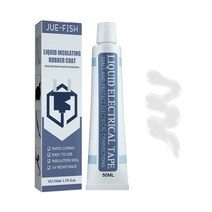 견고한 30/50ml 액체 절연 테이프 수리 고무 전기 와이어 케이블 코트 수정 라인 접착제 방수 인감 온도 저, [01] white 50ml