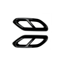 벤츠 GLC X254 배기 커버 머플러팁, 유광 블랙
