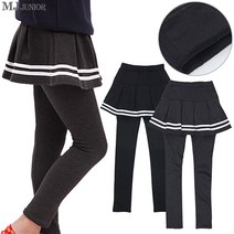 MJ키즈&주니어 [MJ JUNIOR] 주니어밍크2선테이핑플레어치렝스(겨울)