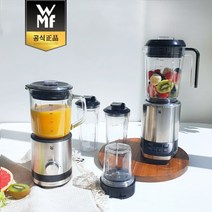독일 WMF 6중칼날 초고속 멀티 블렌더 키친미니스 유리 미니믹서기 중형, 키친미니스 미니 유리믹서기 0.8L